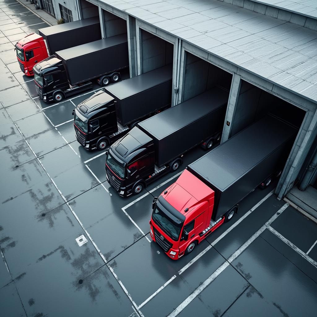Spedycja i transport - ciężarówka przewożąca towary